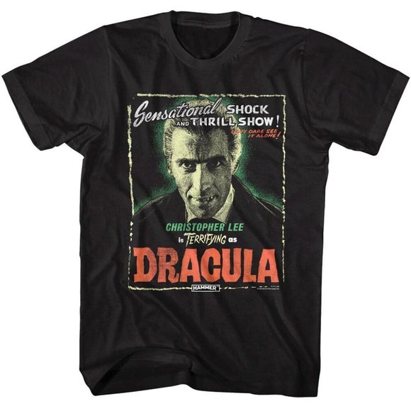 Dracula Terrifying Christopher Lee Vampire Shirt - Picture 1 of 1